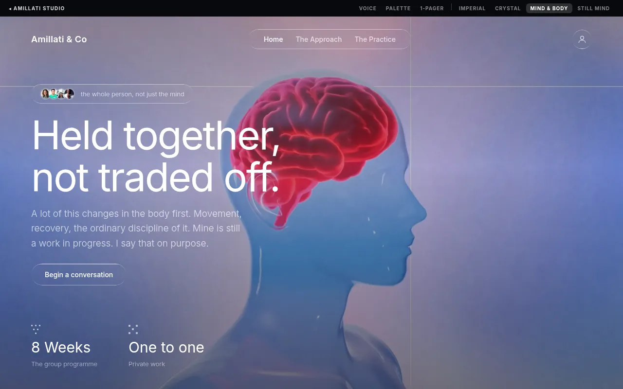 Mind & Body mockup preview
